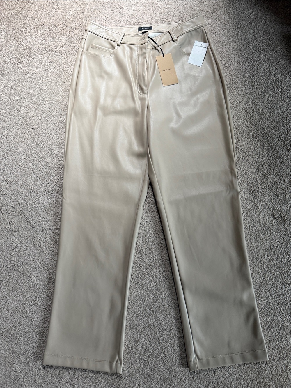 Halogen faux leather pants